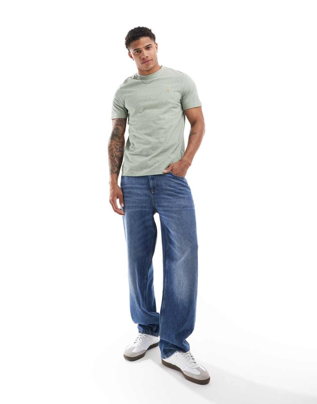 Farah danny short sleeve T-shirt in green Product Image