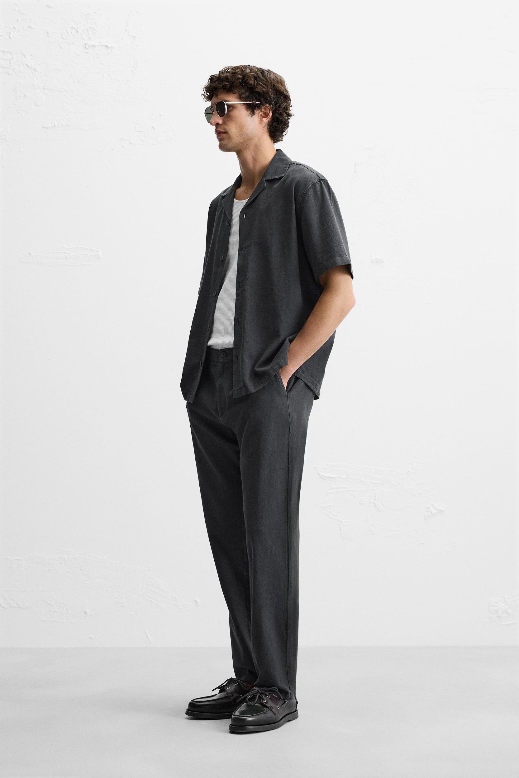 COTTON - LINEN BLEND SHIRT Product Image
