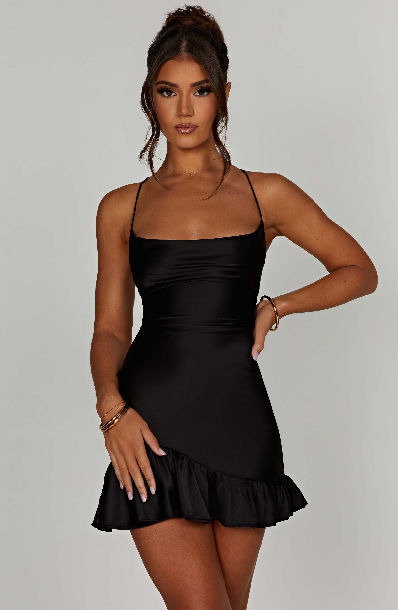 Nicola Mini Dress - Black Product Image