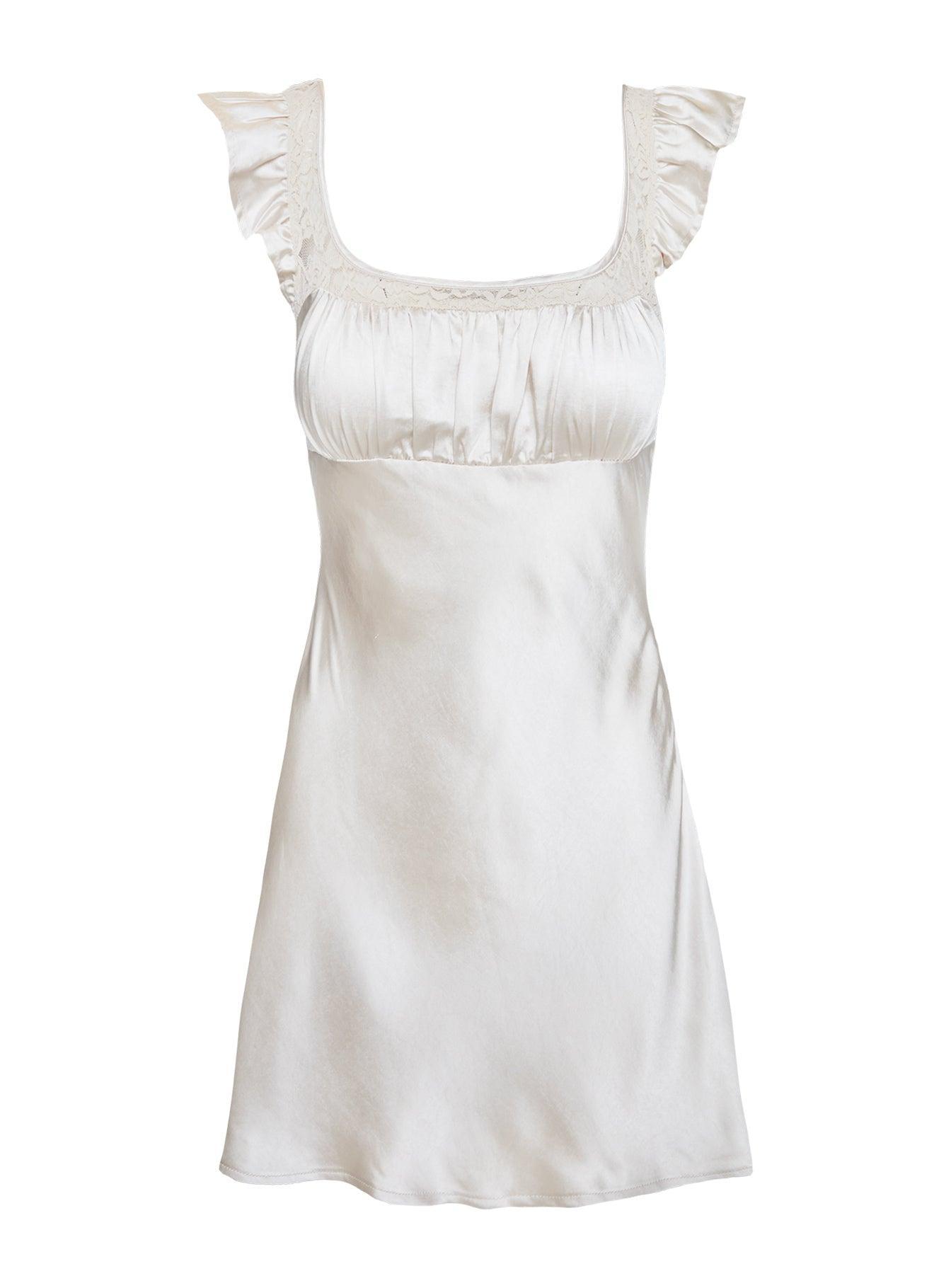 Ever After Mini Dress Cream Product Image