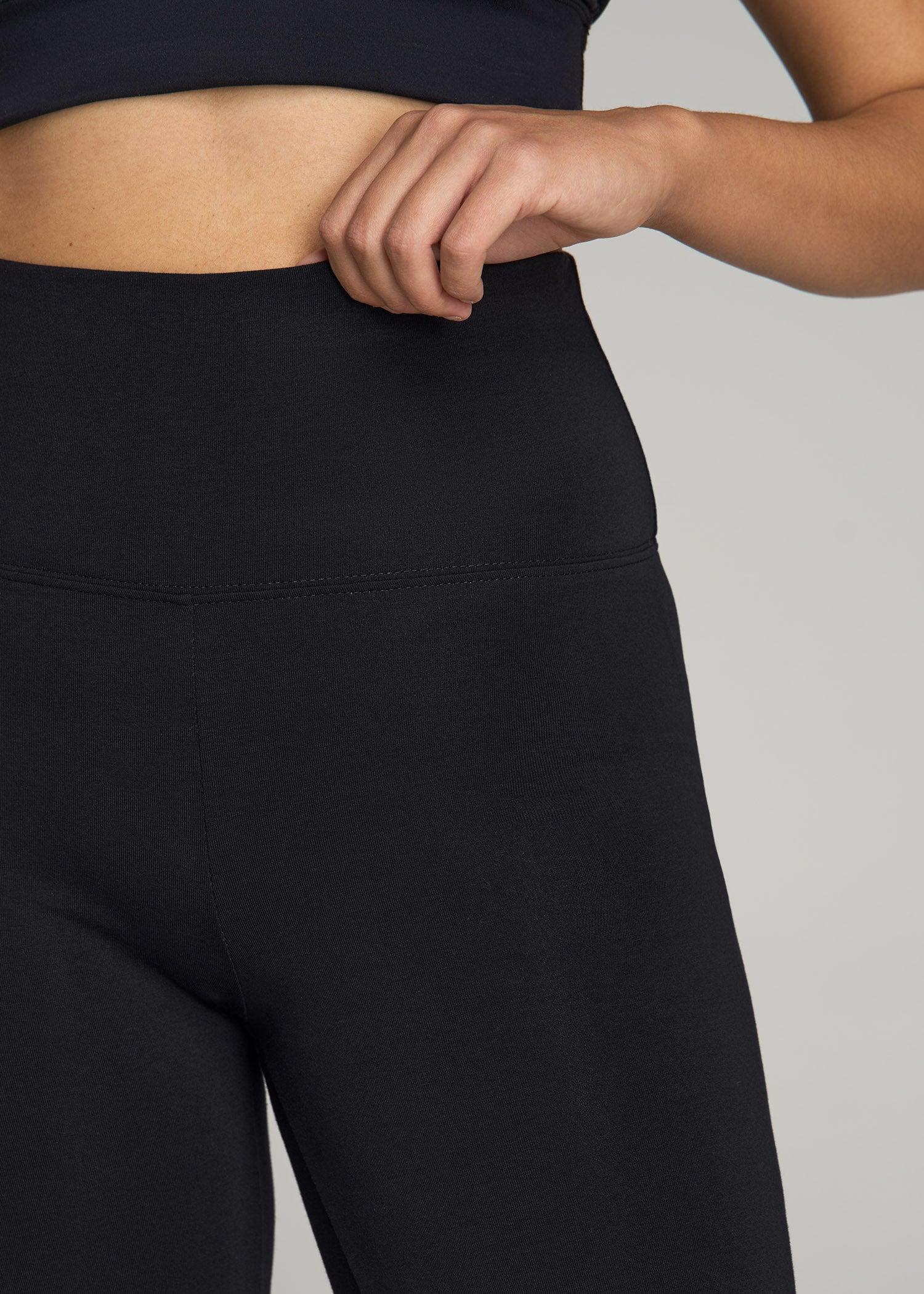 Tall Women's Cotton Flare Legging in Black Product Image