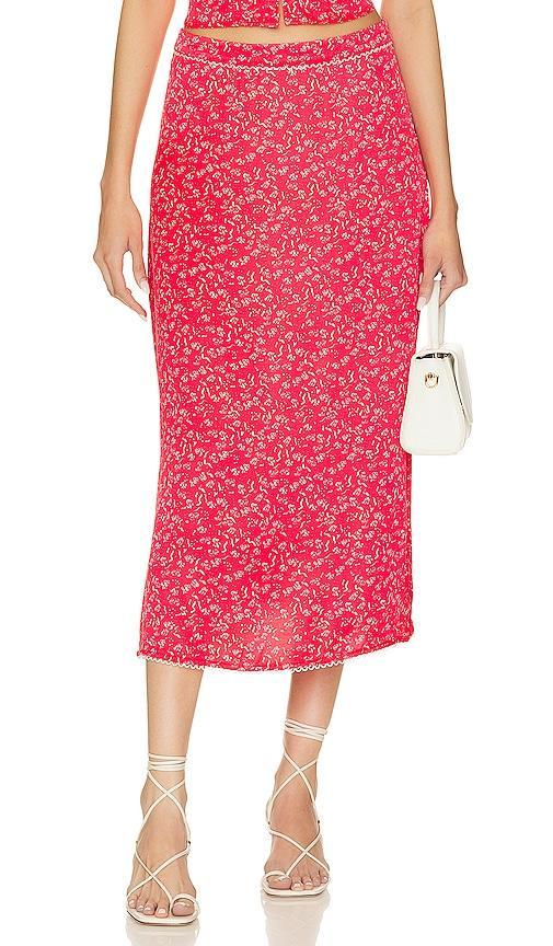 Barbera Midi Skirt For Love & Lemons Product Image