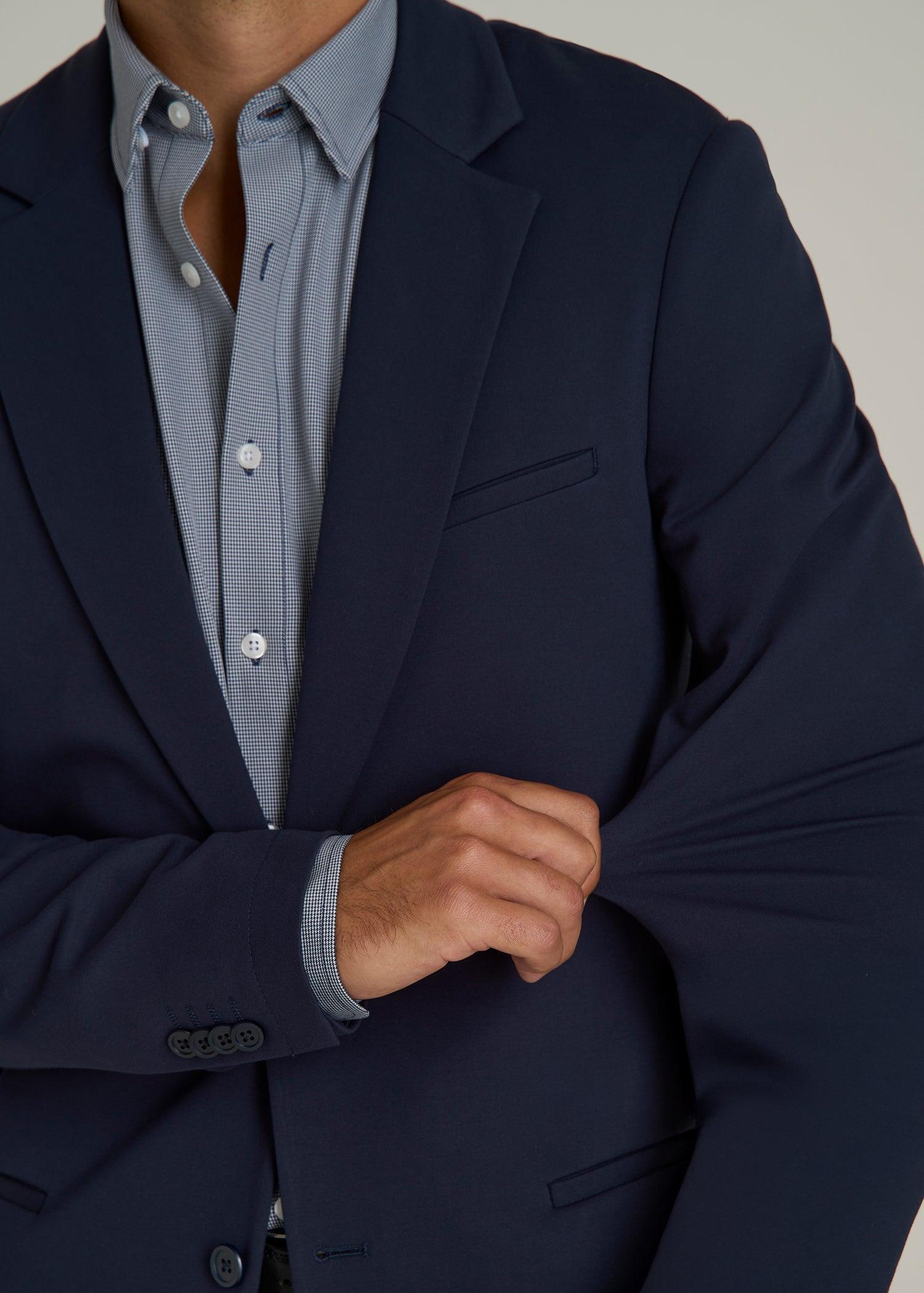Flex Tech Suit Jacket for Tall Men in Navy Male Product Image