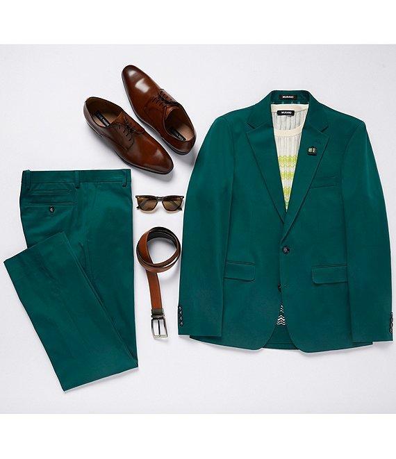 Murano Shape of Water Collection Slim Fit Sateen Suit Separate Jacket Product Image