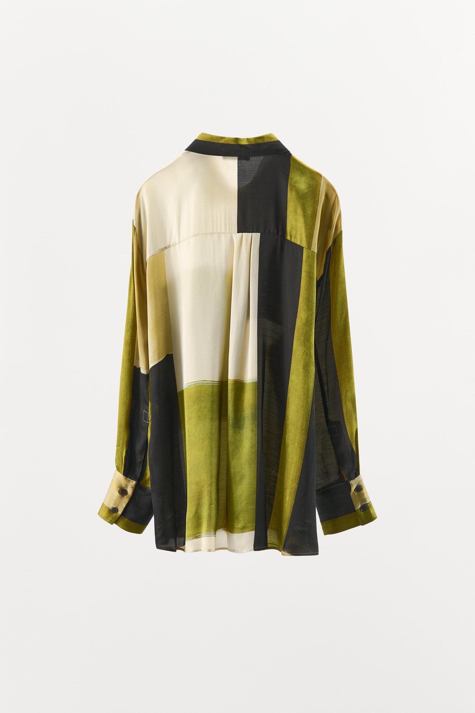 PRINTED SATIN EFFECT SHIRT Product Image