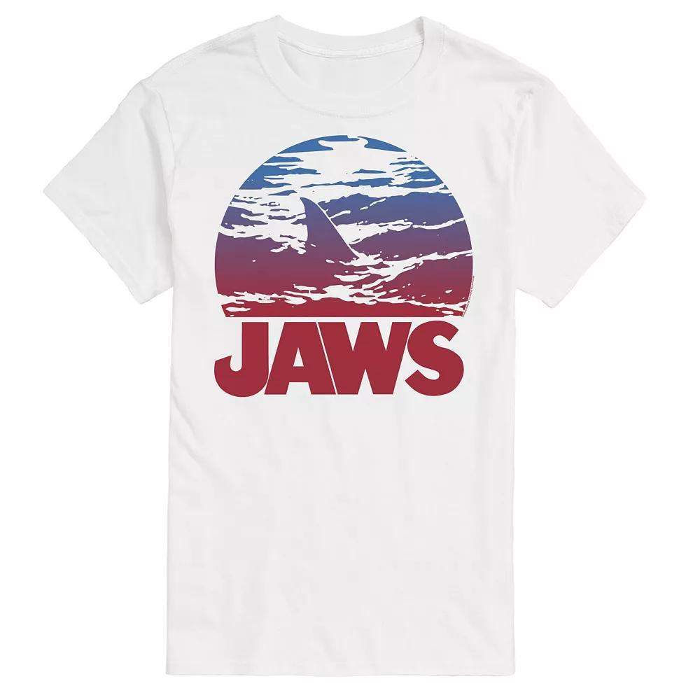 Big & Tall Jaws Ombre Graphic Tee, Mens Product Image