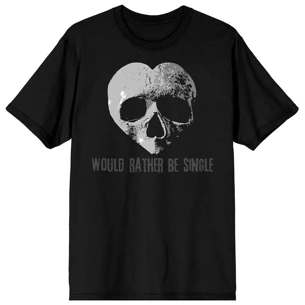 Men's Valentine's Day I Would Rather Be Tee, Size: Medium, Black Product Image