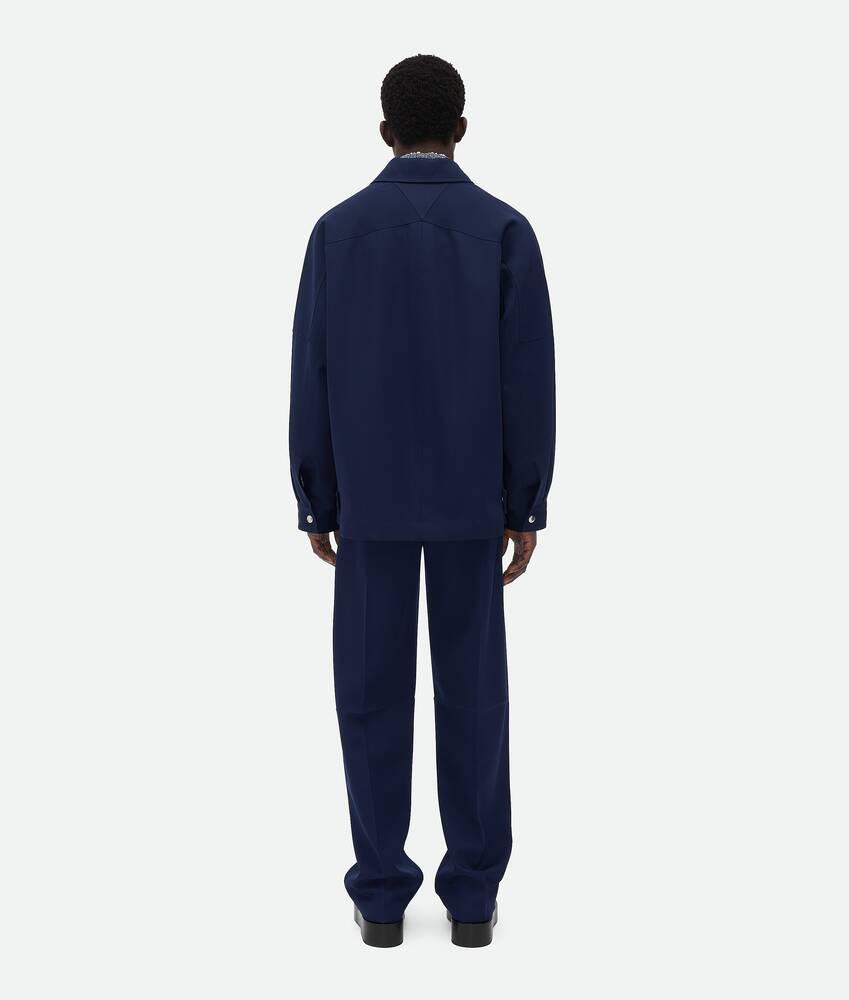 Men's Wool Grain De Poudre Blouson in Eclipse Product Image