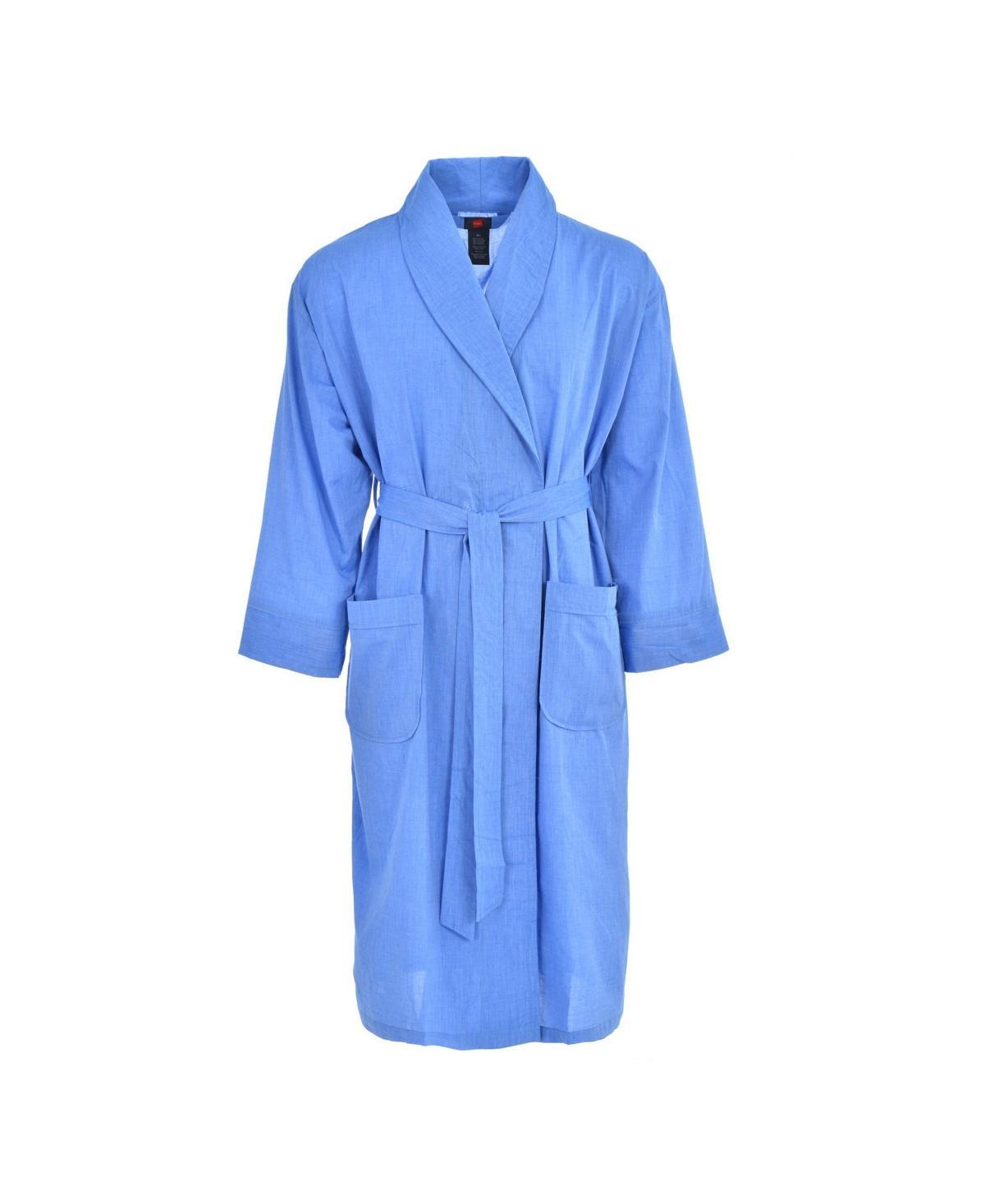 Big & Tall Hanes® Lightweight Woven Shawl Robe, Men's, Size: 5XL/6XL, Red Plaid Product Image