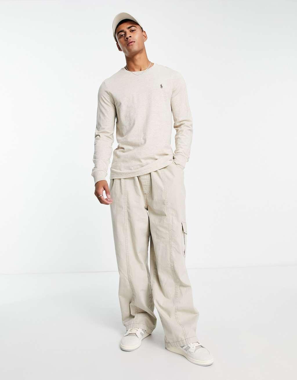 Polo Ralph Lauren icon logo long sleeve top custom fit Product Image