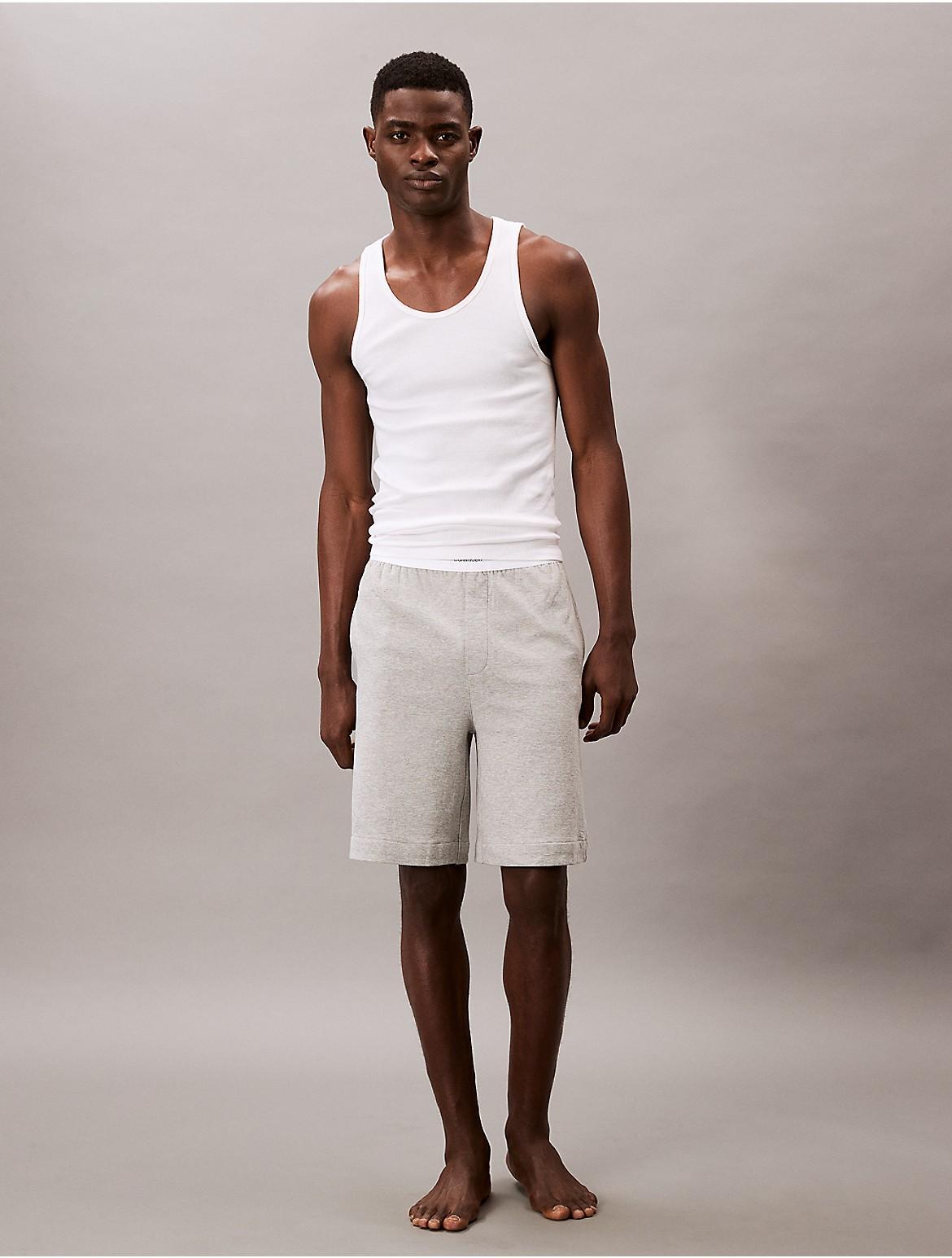Calvin Klein Men's Terry Lounge Sleep Shorts - Grey - L Product Image