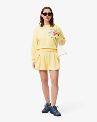 Pleated Fleece Shorts Product Image