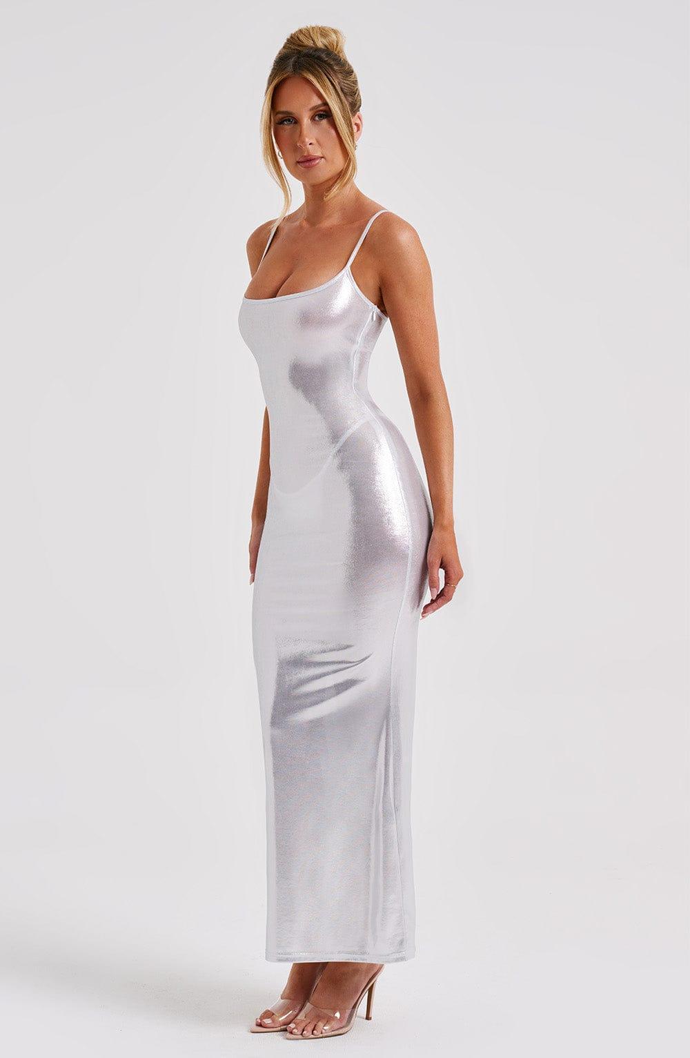 Kyranni Maxi Dress - Silver Product Image