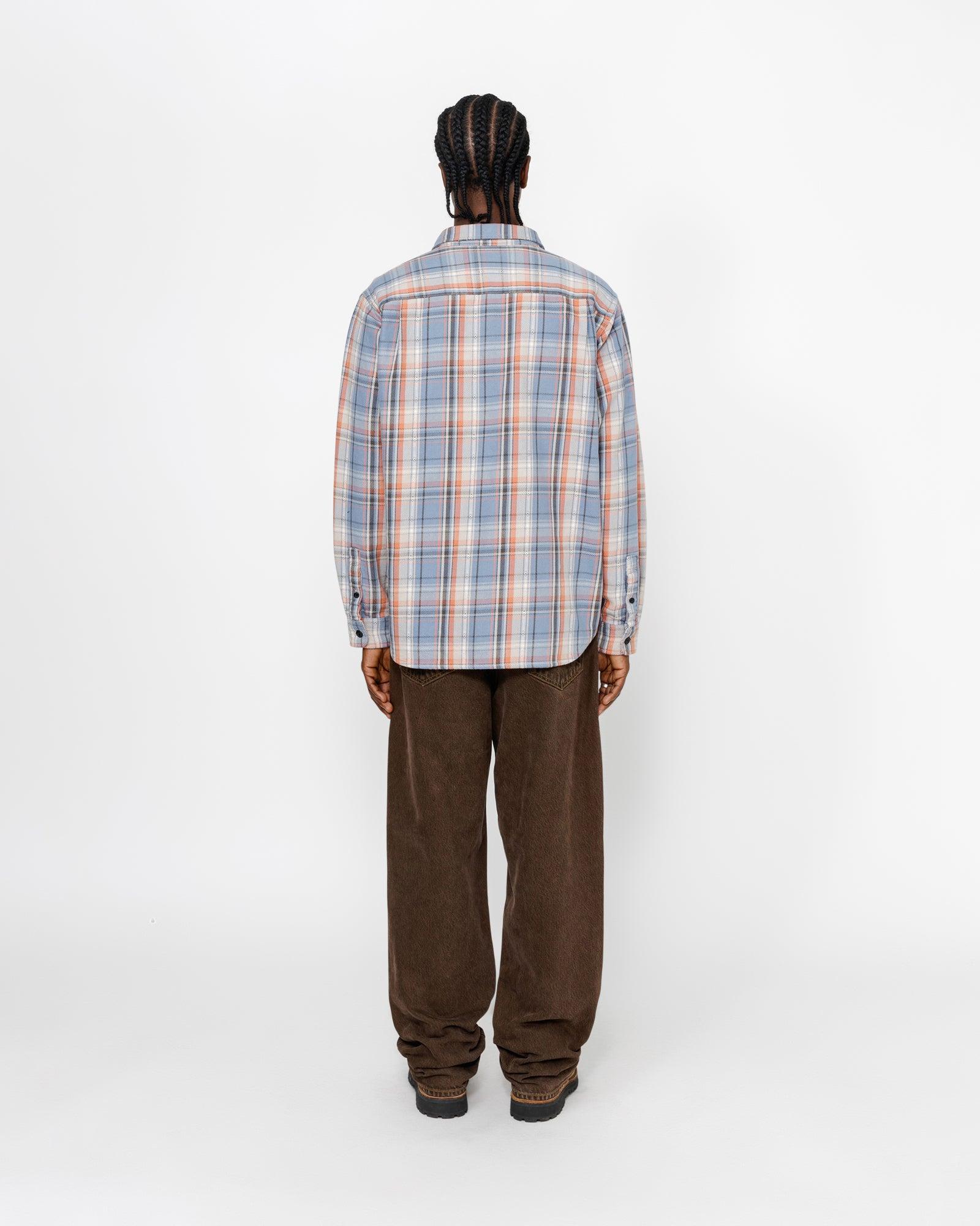 DAN WASHED COTTON PLAID SHIRT Male Product Image