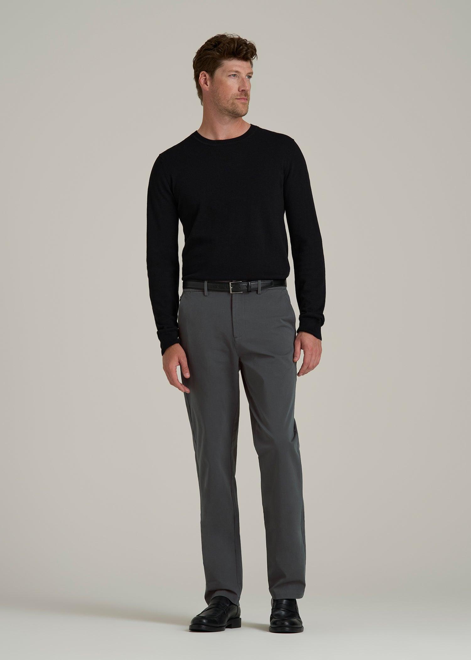 4 Way Stretch Commuter Tapered Chino Pants in Dark Ash Product Image