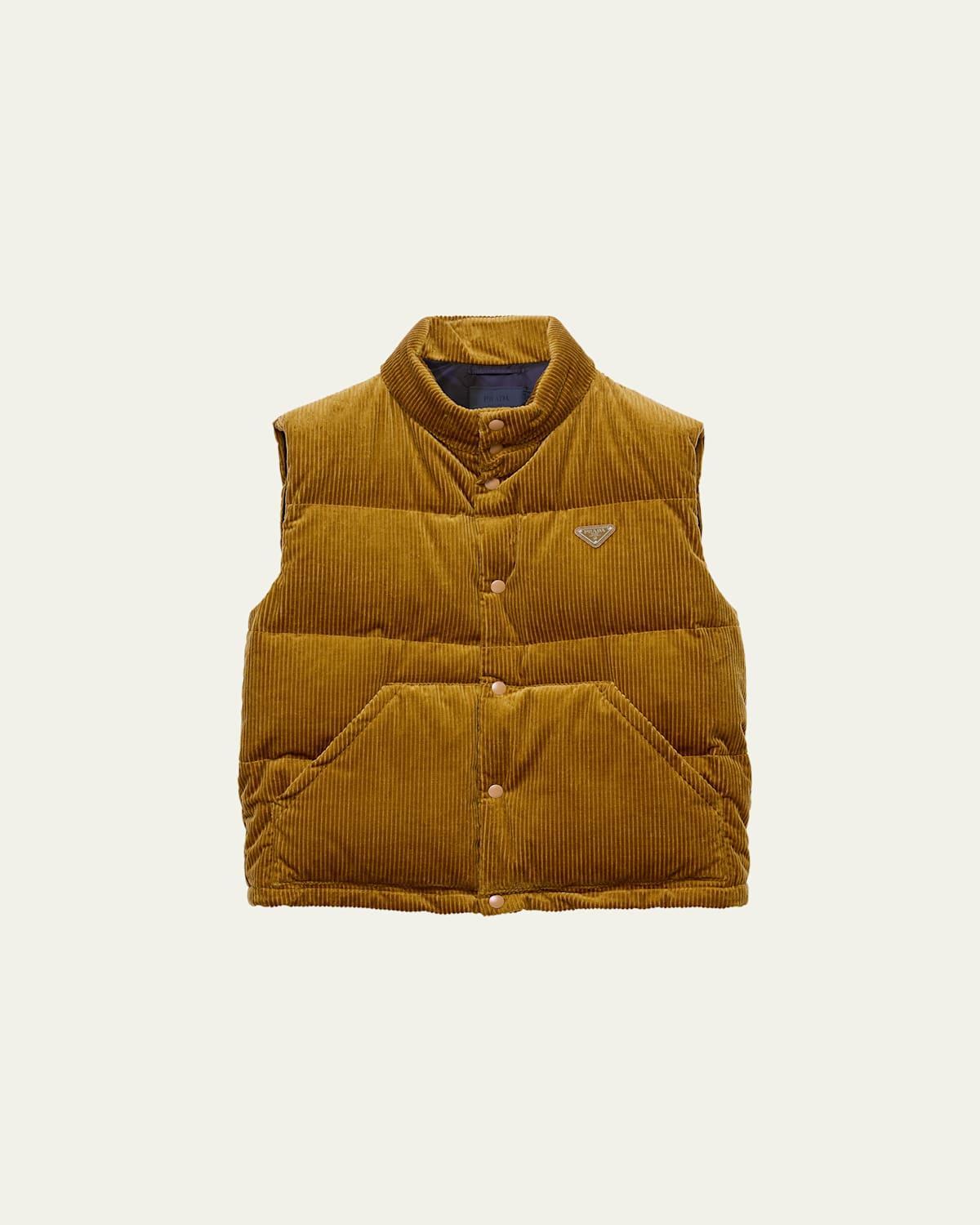 Mens Corduroy Down Vest Product Image