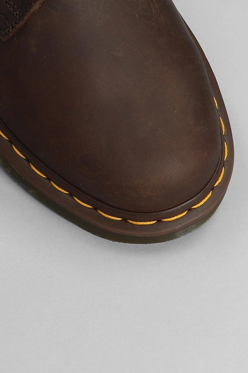 DR. MARTENS' 1461 Crazy Horse Leather Oxford Shoes In Brown Product Image