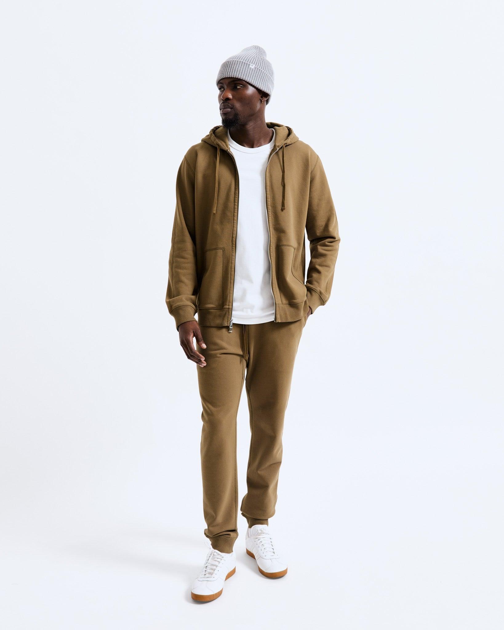 Midweight Terry Classic Full Zip Hoodie - Vault Male Product Image