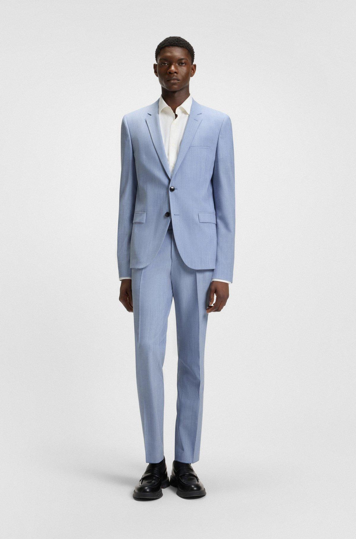 Extra-slim-fit blazer in a melange wool blend Product Image