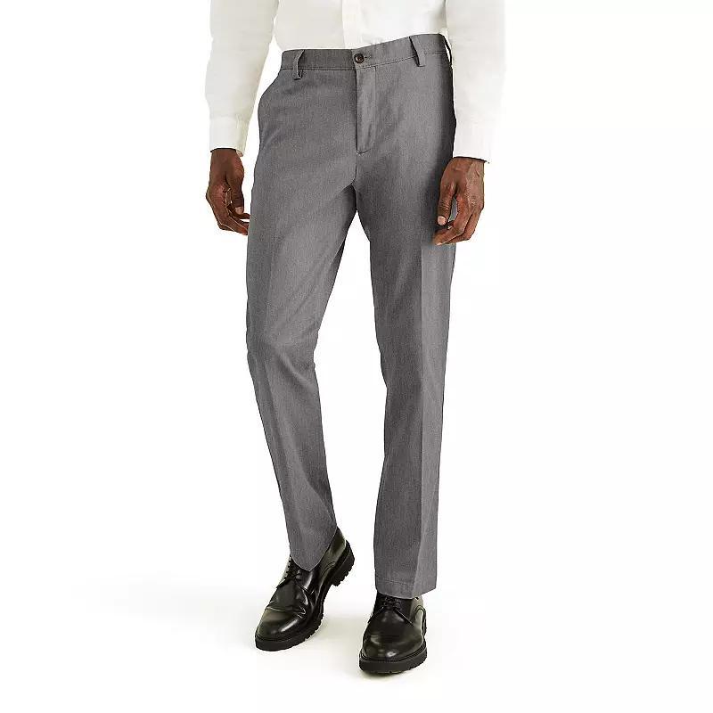 Men's Dockers® Stretch Easy Khaki Straight-Fit Flat-Front Pants, Size: 34X30, Grey Heather Product Image