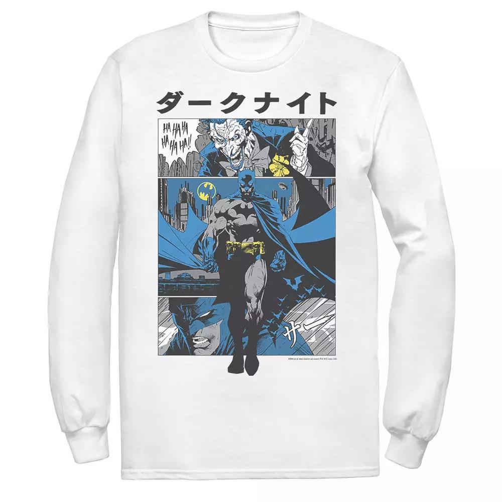 Men's DC Comics Batman Kanji Comic PaneTee, Size: XL, White Product Image