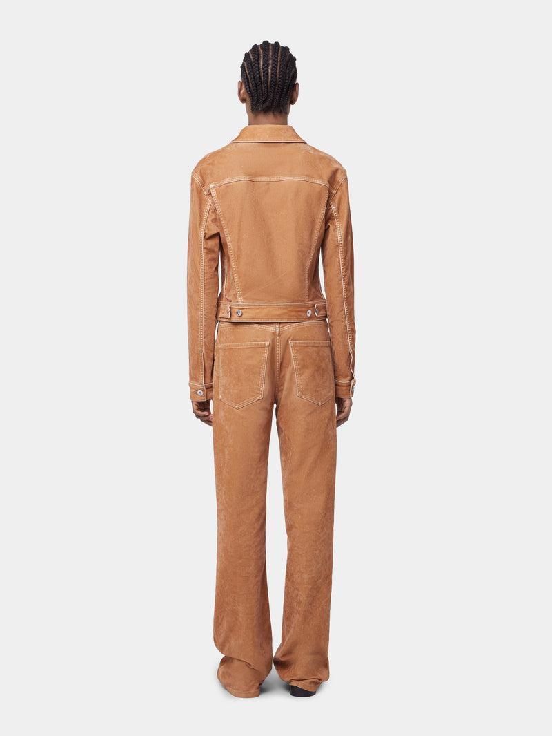 CARAMEL LONG-SLEEVED JACKET IN DENIM Product Image