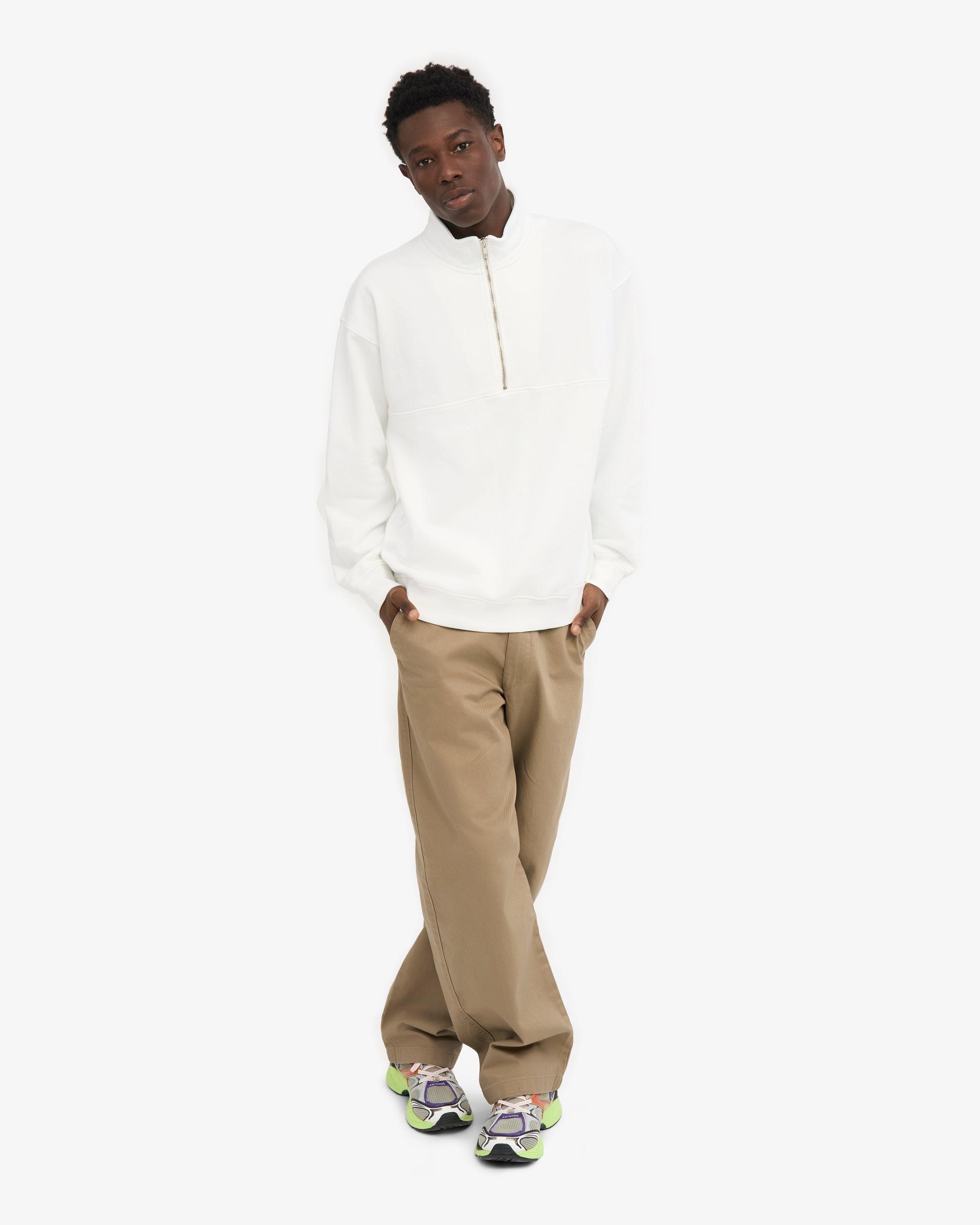 Organic Quarter Zip - Optical White Product Image
