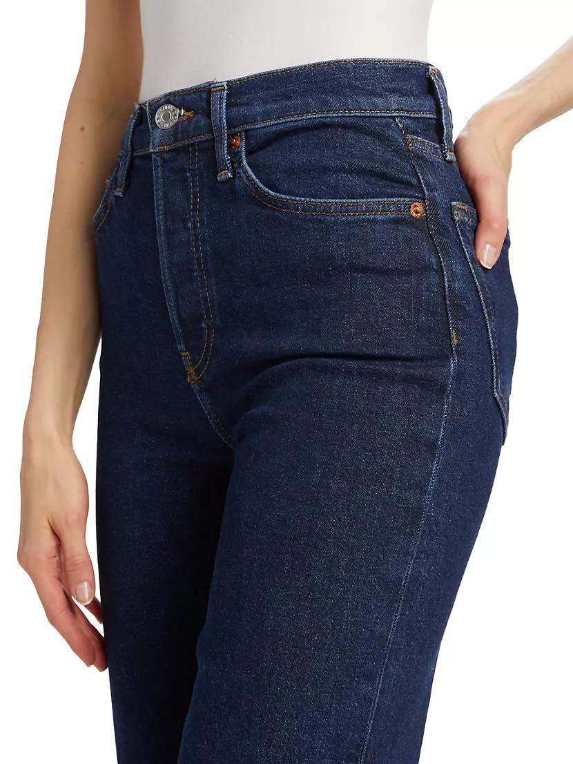 70s Stove Pipe High-Rise Crop Jeans Product Image