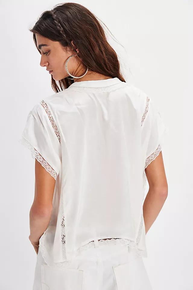 Marigold Shine Lace Top Product Image