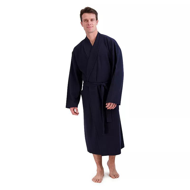 Big & Tall Hanes® Cotton Waffle Robe, Men's, Size: LT/XLT, Grey Gray Product Image