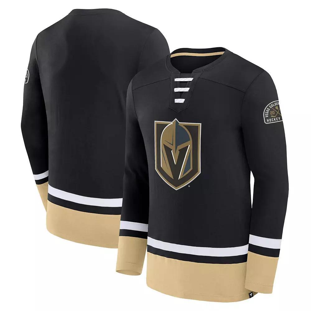 Men's Fanatics Black Vegas Golden Knights High Point Long Sleeve T-Shirt, Size: XL, Lvk Black Product Image