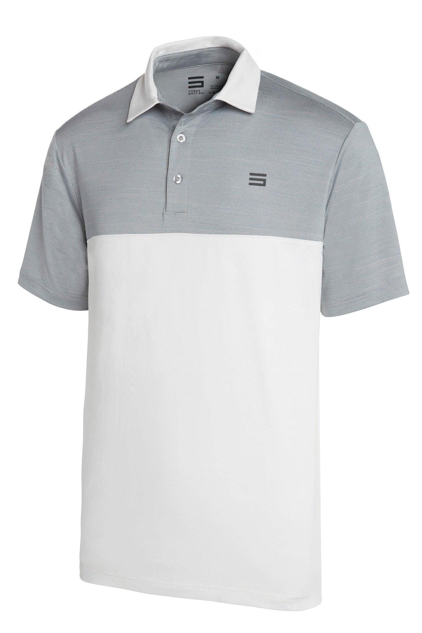 Three Sixty Six Men's Heathered Two-Tone Golf Polo Male Product Image