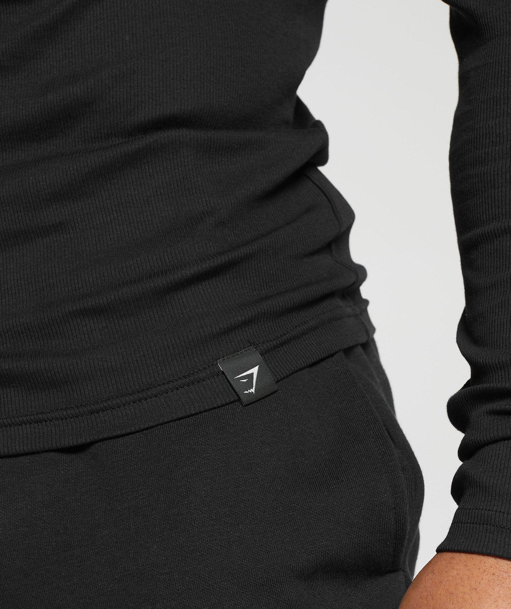Ribbed Long Sleeve T-Shirt Product Image