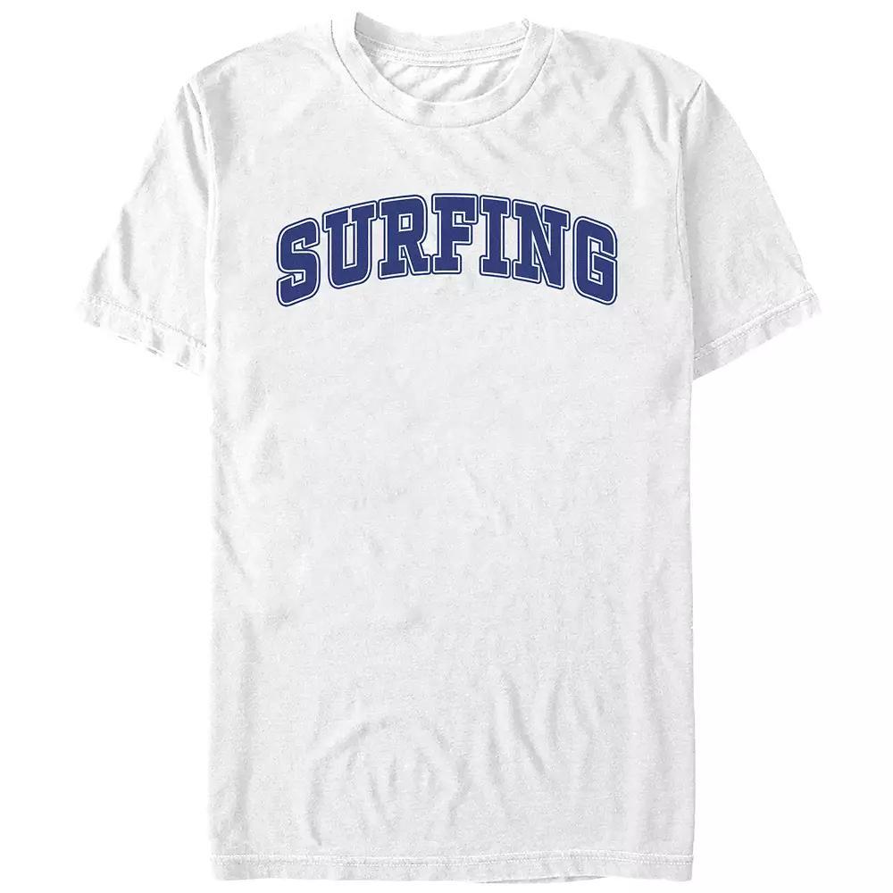 Men's Surfing Graphic Tee, Size: Medium, White Product Image