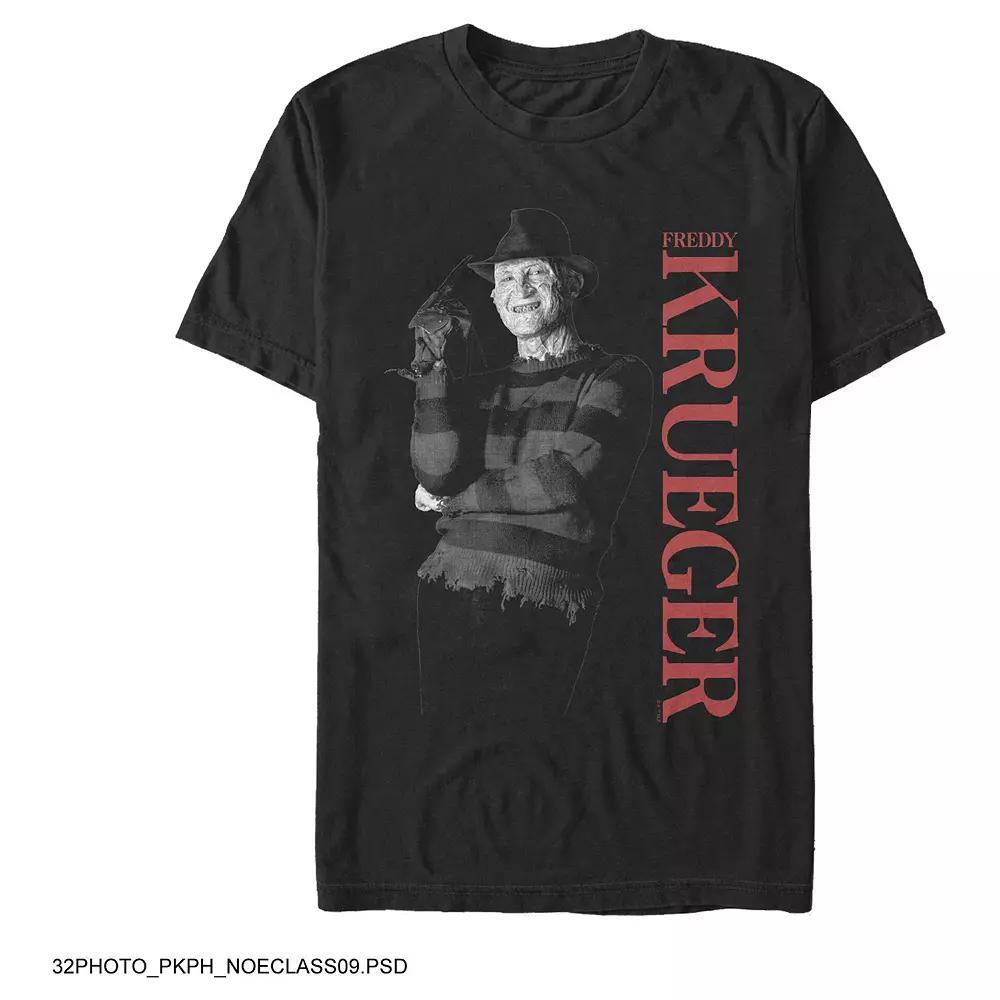 Men's A Nightmare On Elm Street Freddy Krueger Poster Graphic Tee, Size: XL, Black Product Image