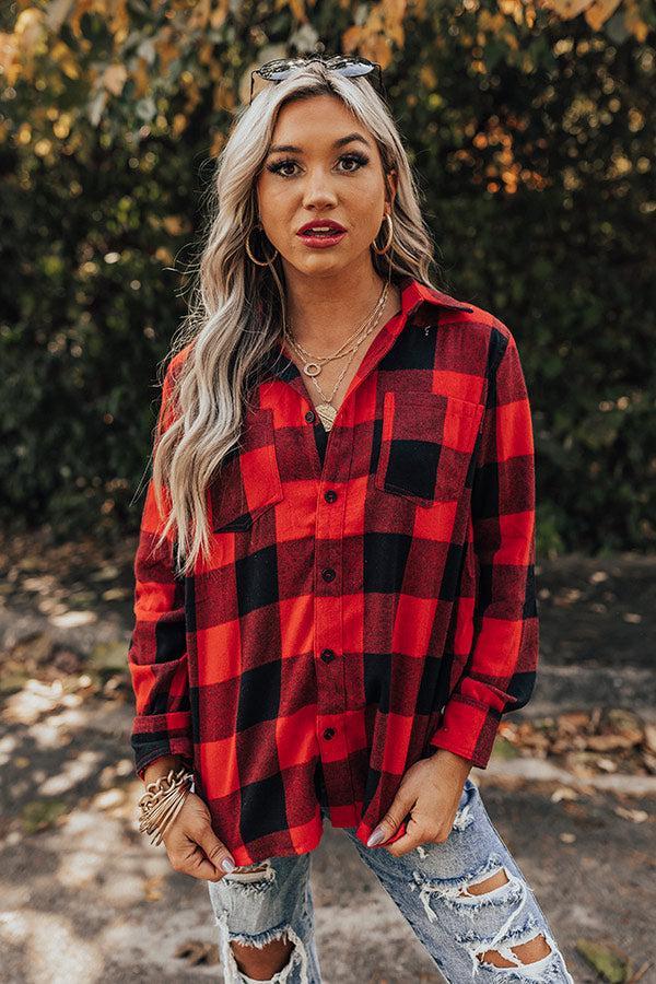 Colorado Cuddles Flannel In Red Product Image
