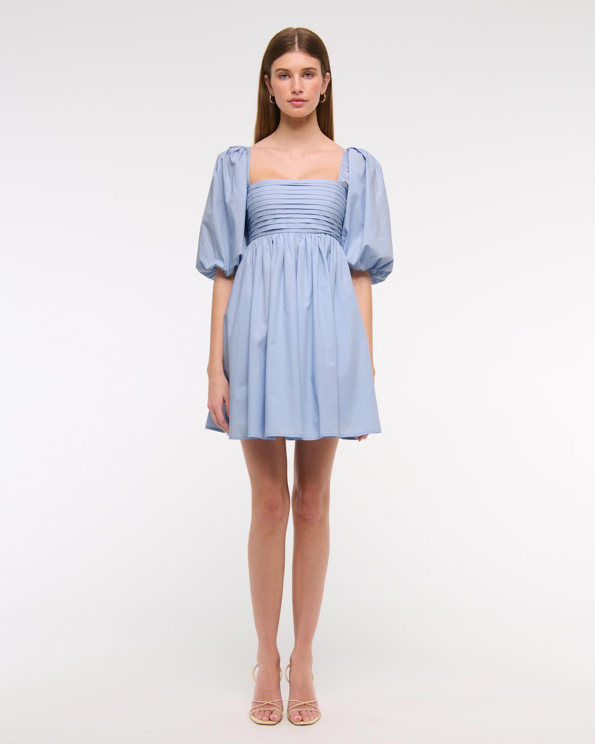 Emerson Poplin Puff Sleeve Mini Dress Product Image