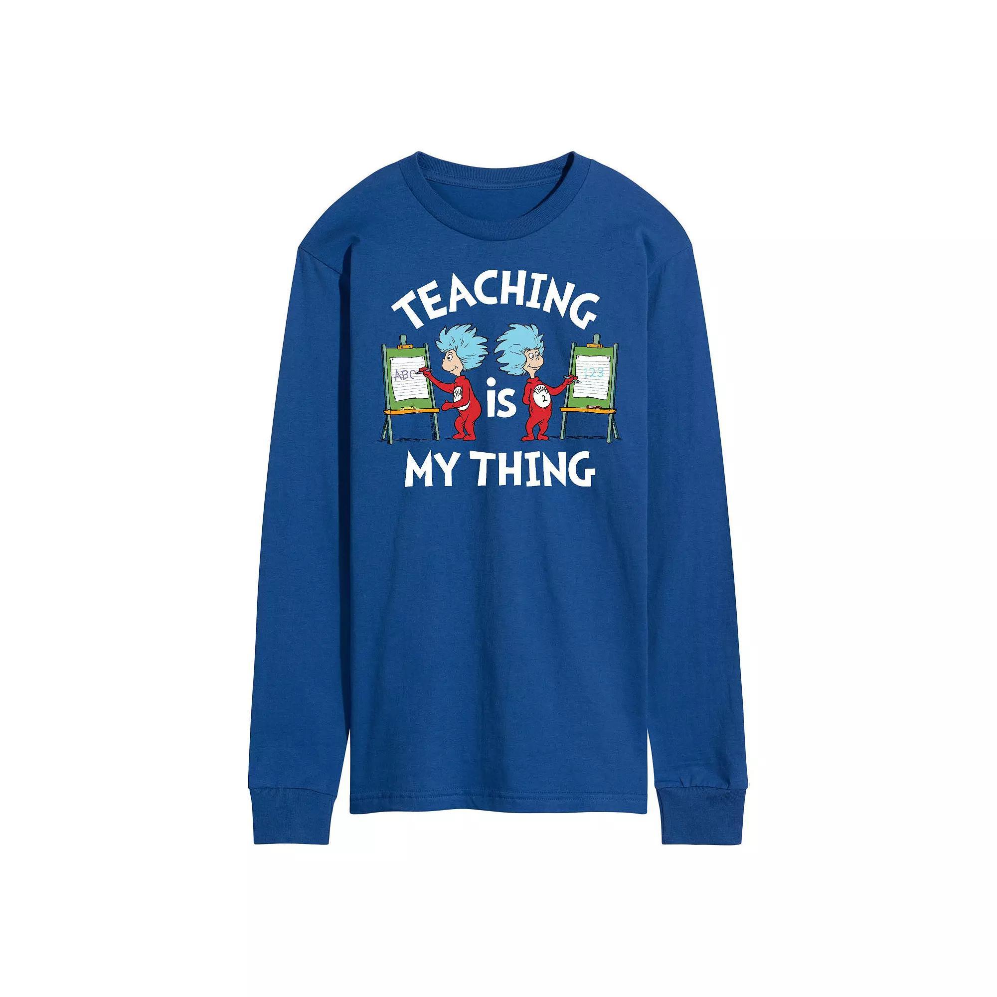 Mens Dr. Seuss Teaching Is My Thing Long Sleeve Product Image