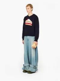 CAKE' INTARSIA SWEATER in blue | JW Anderson US  Product Image