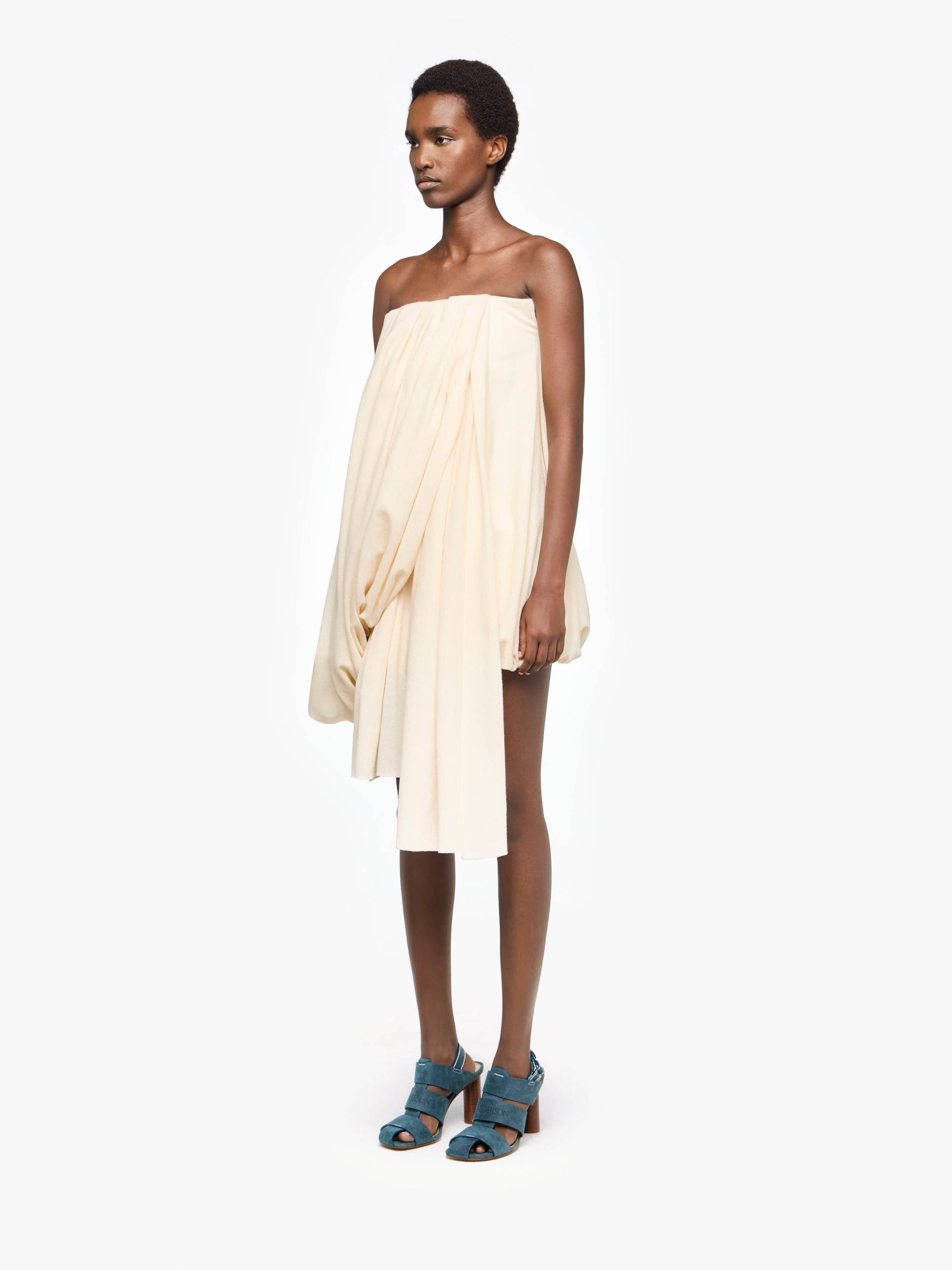 DRAPED BUSTIER DRESS Product Image
