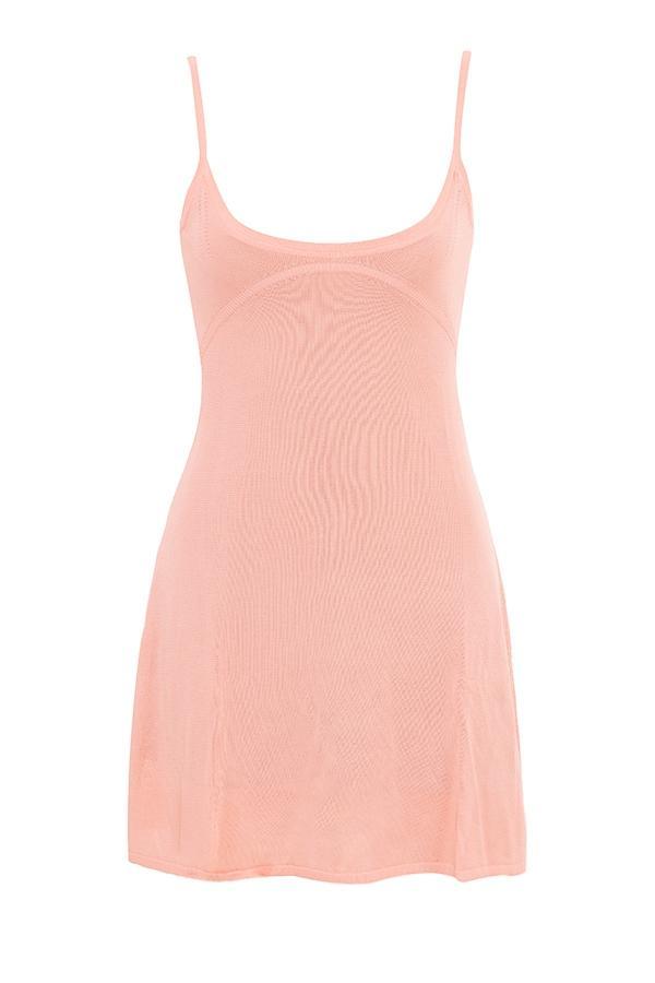 Lorenza  primrose sheer knit mini dress - sale Product Image