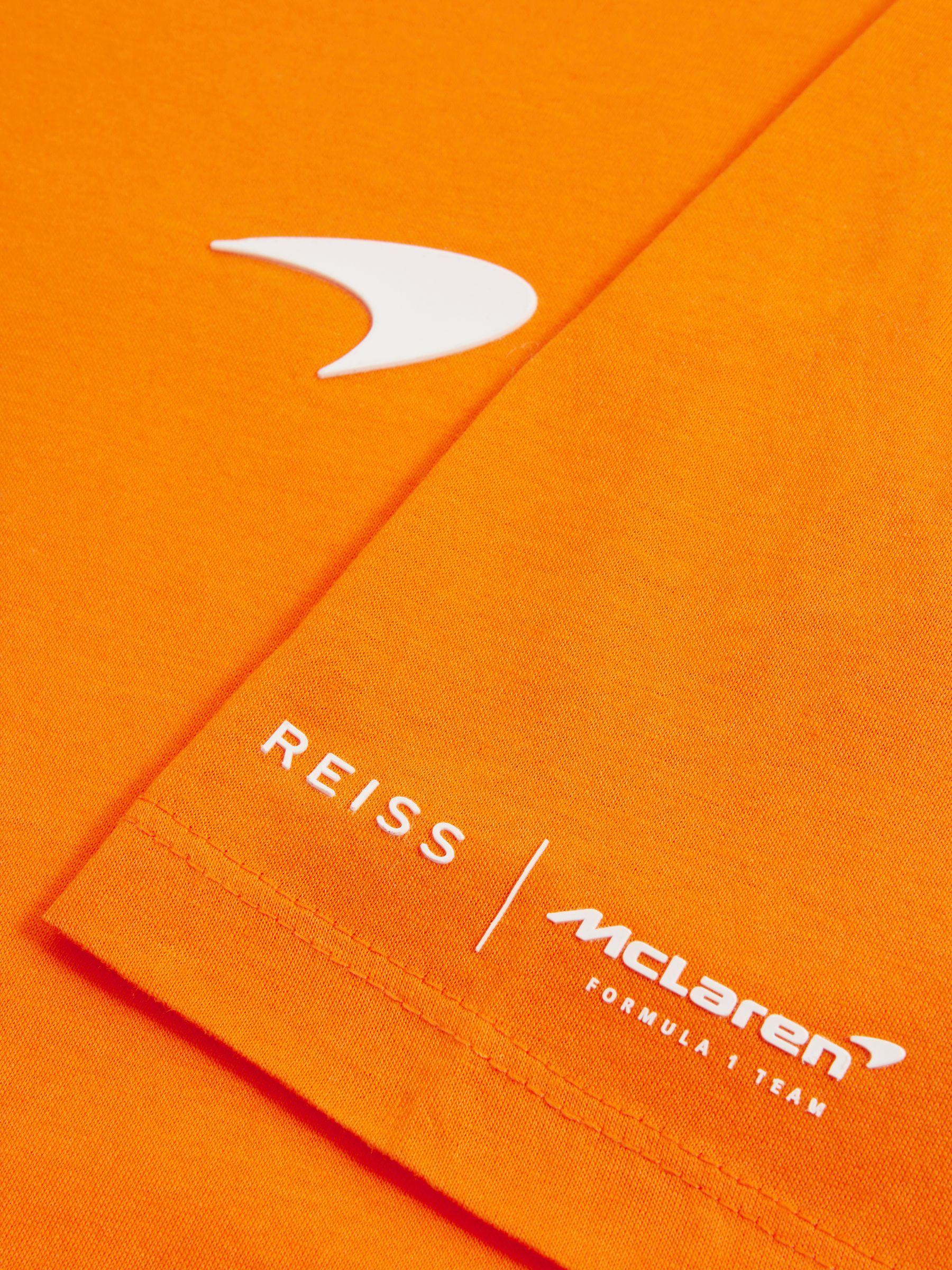 Mercerised Cotton Polo Shirt in Papaya Product Image