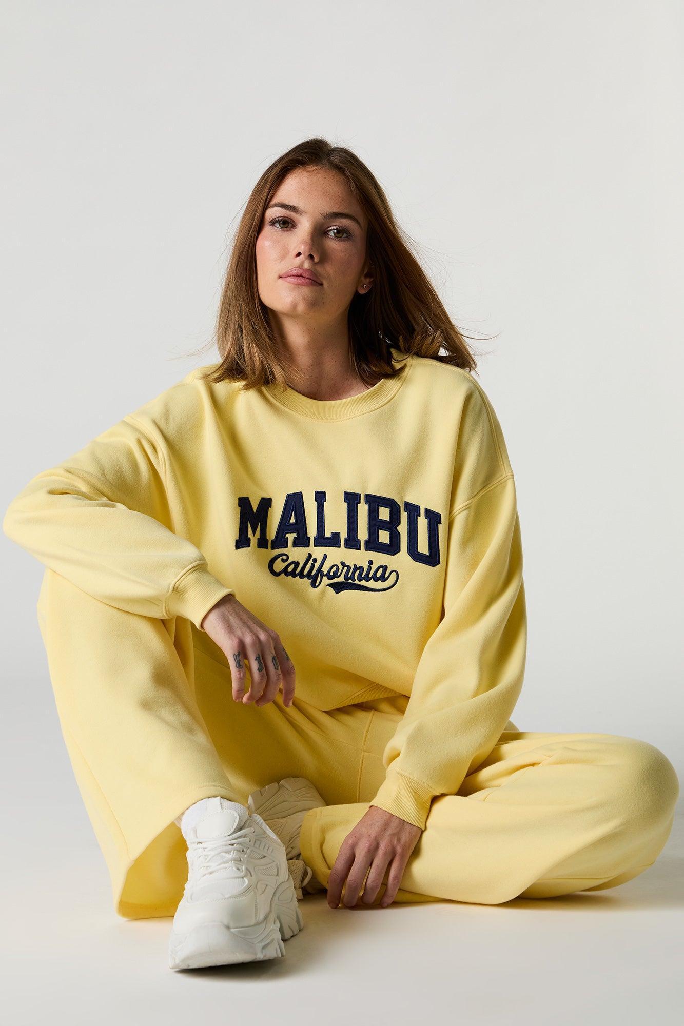 Fleece Varsity Crewneck Sweatshirt Female Product Image