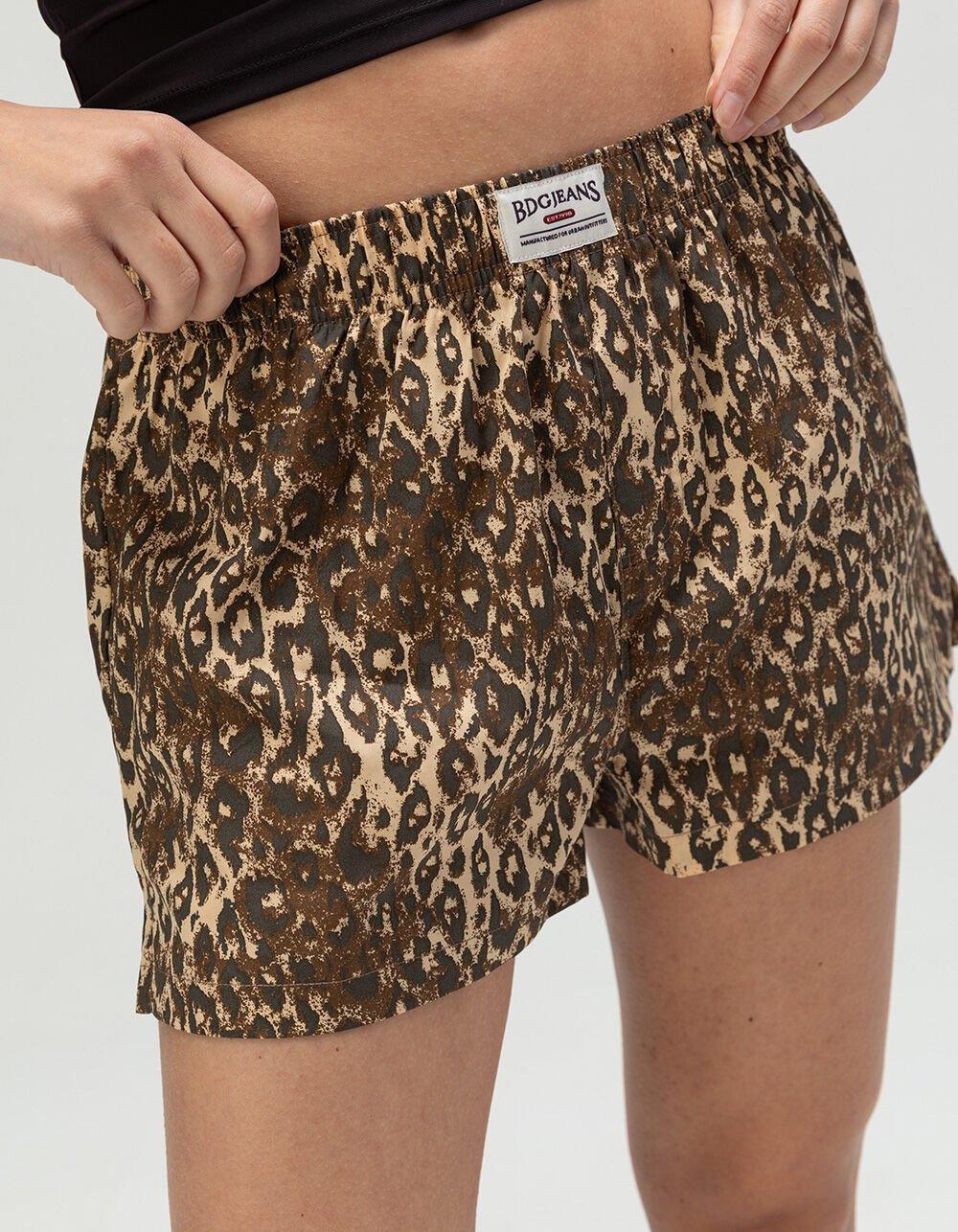 BDG Urban Outfitters Leopard Print Womens Boxer Shorts - LEOPARD Product Image