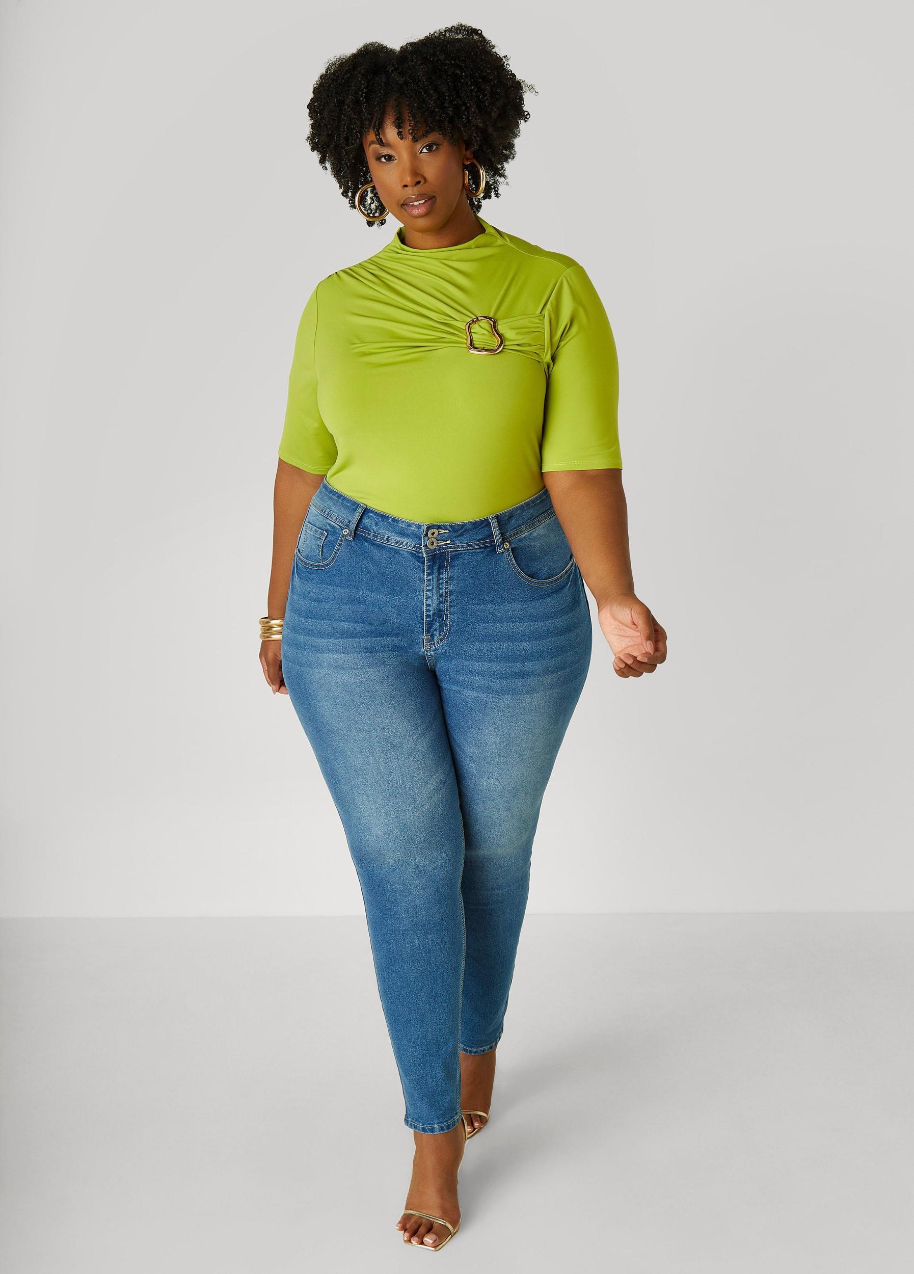 Gathered Embellished Top Product Image