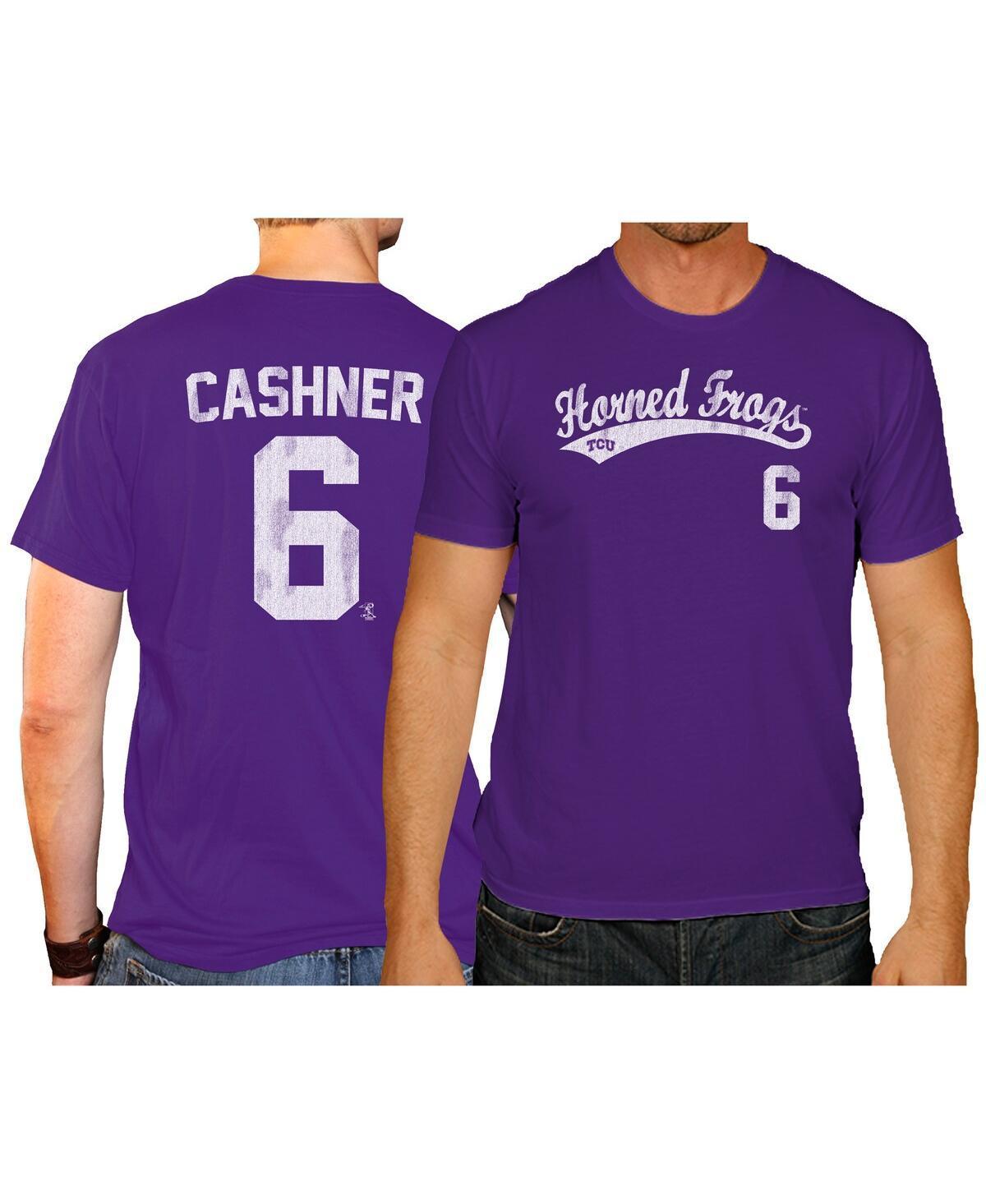 Men's Original Retro Brand Andrew Cashner Purple TCU Horned Frogs NCAA Baseball T-Shirt, Size: Medium Product Image