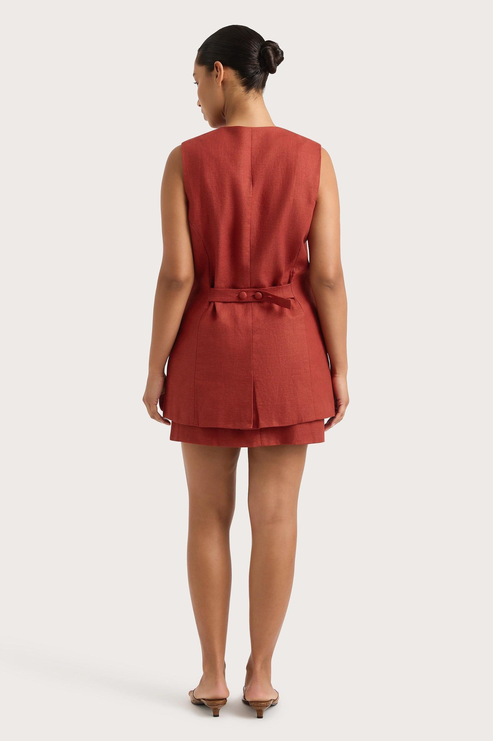 Jane Mini Skirt Garnet Product Image