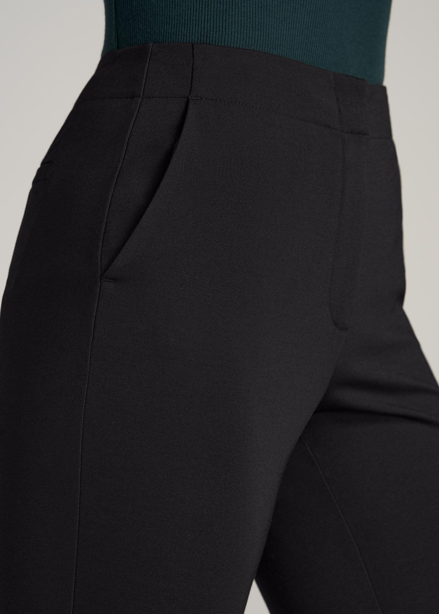 SLIM-Fit Dress Pants for Tall Women in Black Product Image