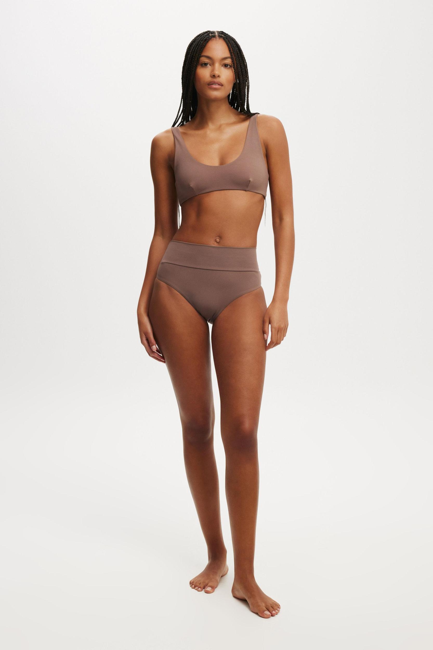 Smoothing Plunge Front Bikini Top Product Image