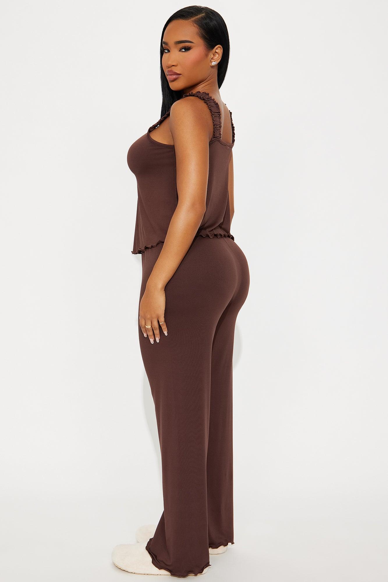 All A Dream PJ Pant Set - Chocolate Product Image
